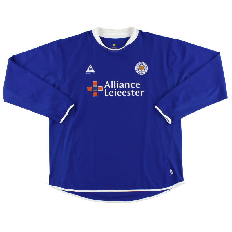 2003-05 Leicester Le Coq Sportif Heimtrikot langärmlig XL