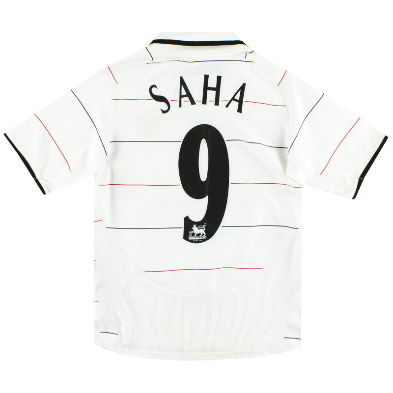 2003-05 Manchester United Nike Auswärtstrikot Saha #9 M.Jungen