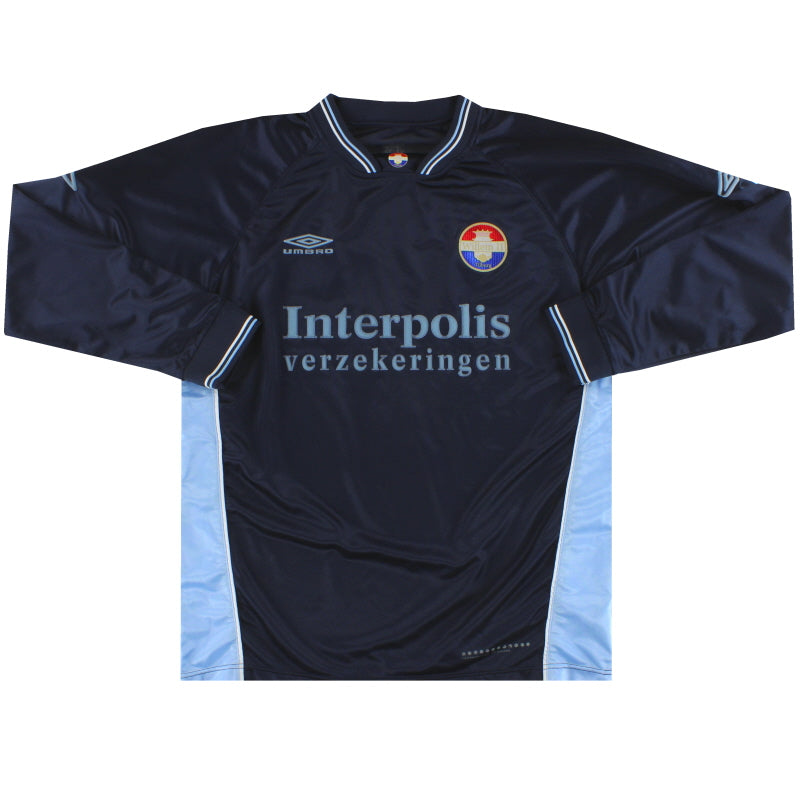2003-05 Willem II Umbro Player Issue Auswärtstrikot #15 Langarm XL