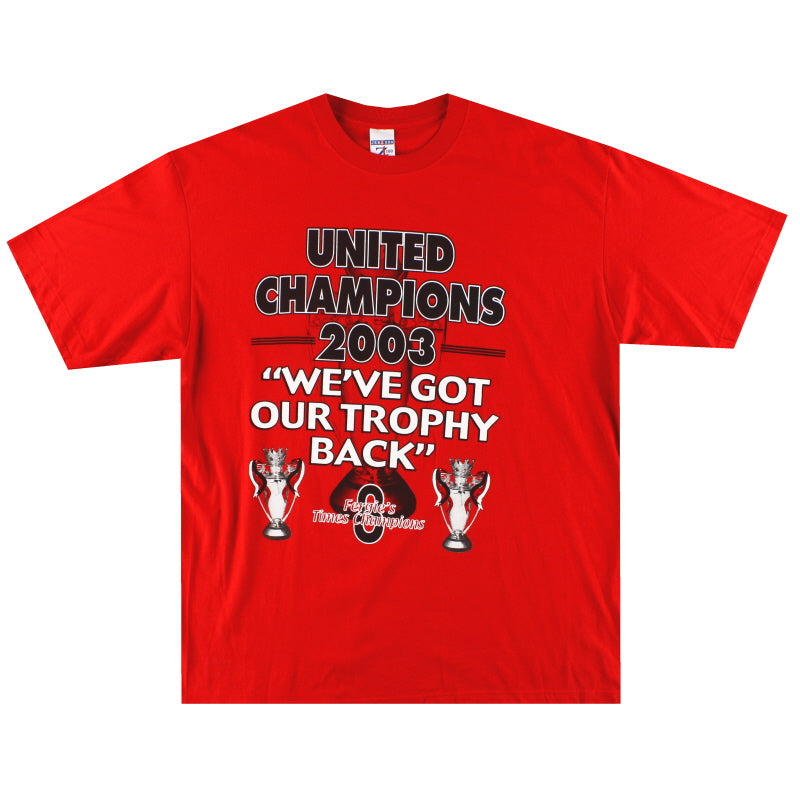 2003 Manchester United Meister T-Shirt XL