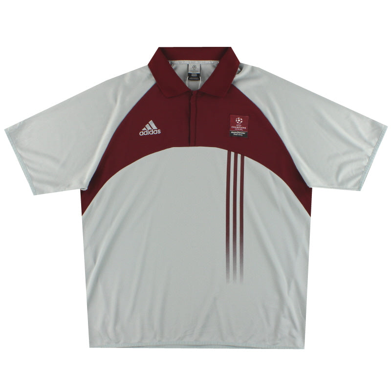 2003 UEFA Champions League Finale adidas Staff Issue 1/4 Reißverschluss Poloshirt XXL