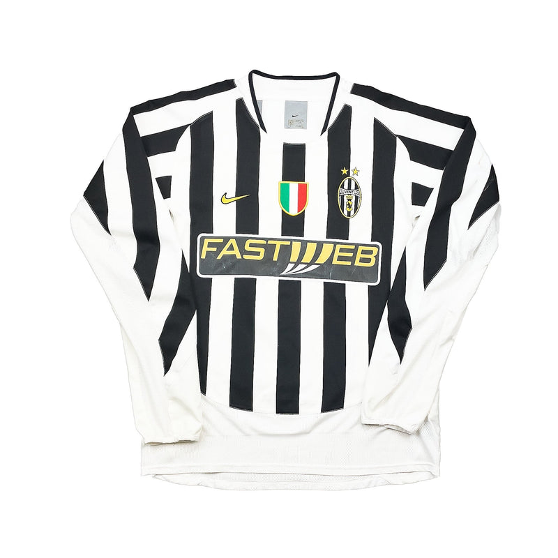 2003/04 Juventus Davids #26 L/S Home Shirt (M) Nike