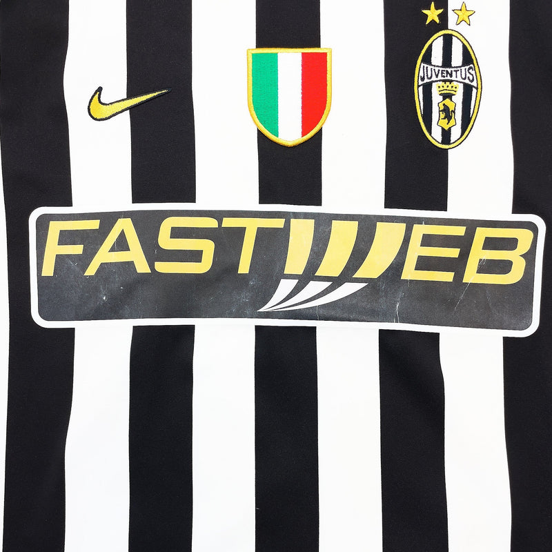 2003/04 Juventus Davids #26 L/S Home Shirt (M) Nike