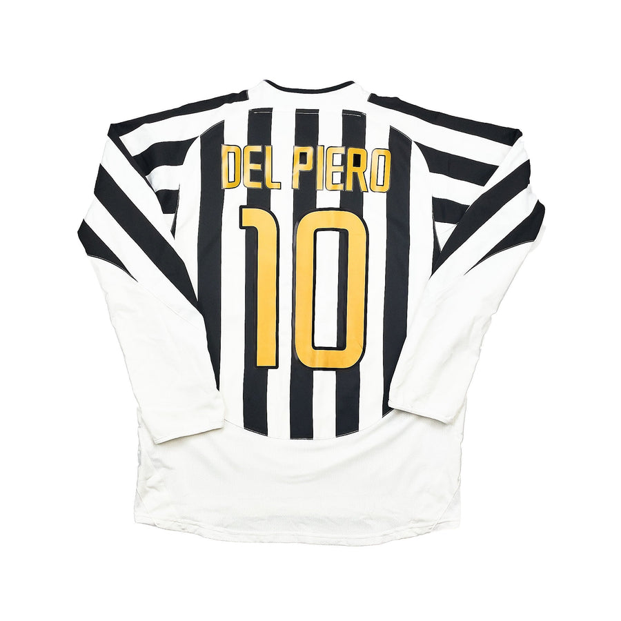 2003/04 Juventus Del Piero #10 Langarm-Heimtrikot (L) Nike
