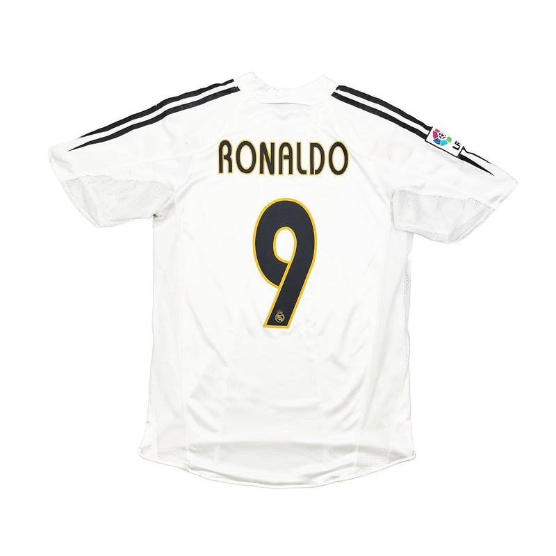 2003/04 Real Madrid Ronaldo #9 *Player Issue* Home Shirt (L) Adidas