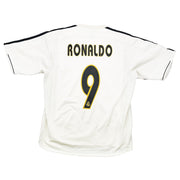 2003/04 Real Madrid Ronaldo #9 *Player Issue* Heimtrikot (M) Adidas