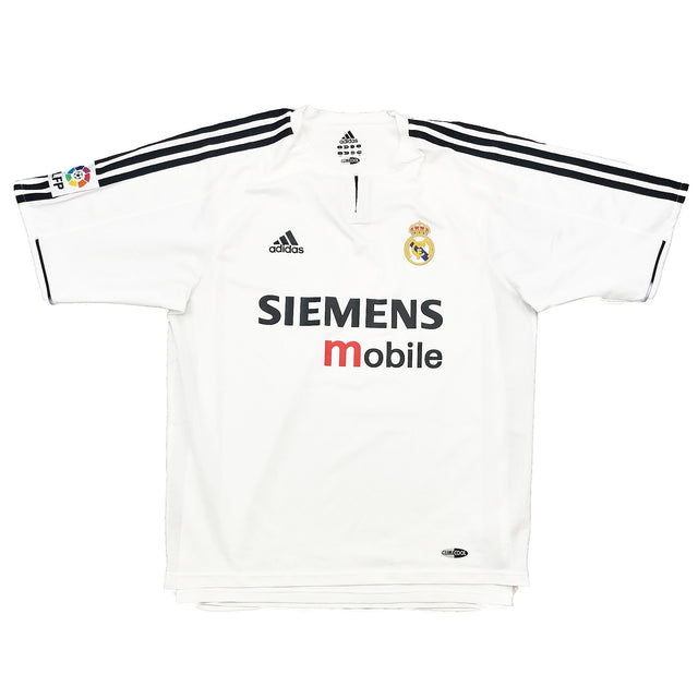 2003/04 Real Madrid Zidane #5 *Player Issue* Home Shirt (L) Adidas