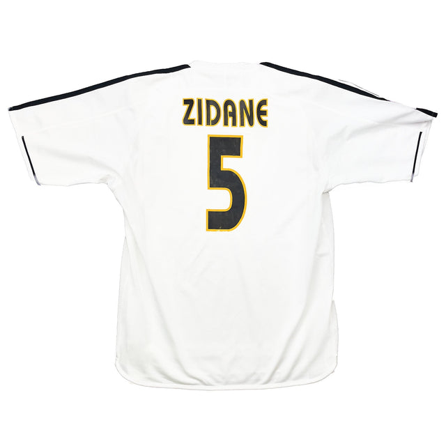 2003/04 Real Madrid Zidane #5 *Player Issue* Home Shirt (L) Adidas