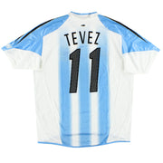 2004-05 Argentinien adidas Heimtrikot Tevez #11 *m/Etiketten* L