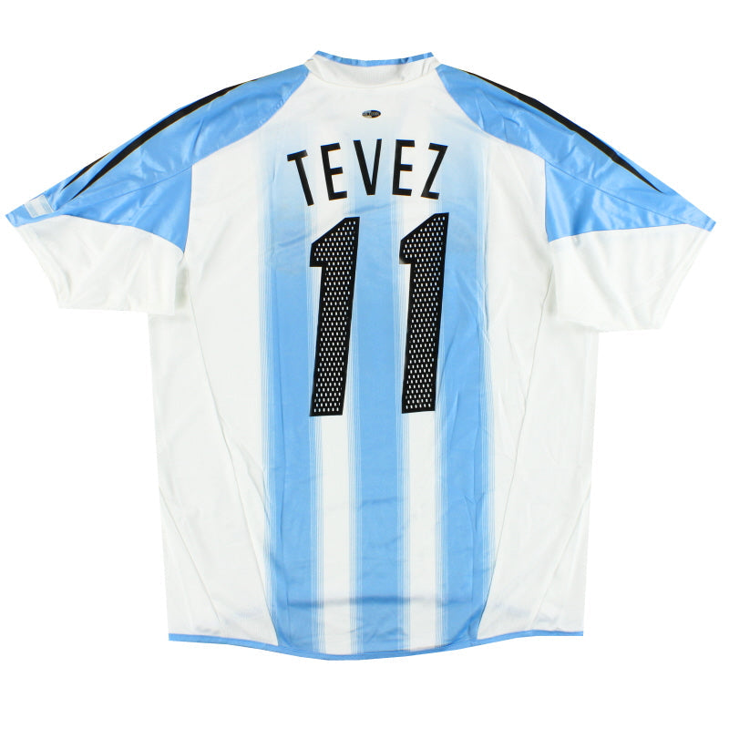 2004-05 Argentinien adidas Heimtrikot Tevez #11 *m/Etiketten* L