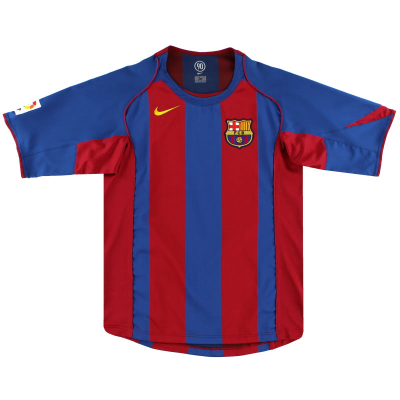 2004-05 Barcelona Nike Heimtrikot *Neuwertig* XL