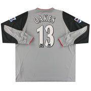 2004-05 Bolton Reebok Match Issued Torwart Trikot Oakes #13 XXL