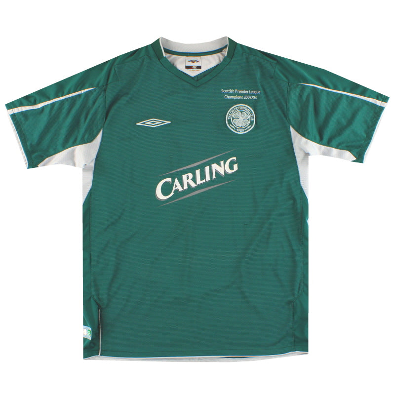 2004-05 Celtic Umbro „Champions“ Auswärtstrikot XL