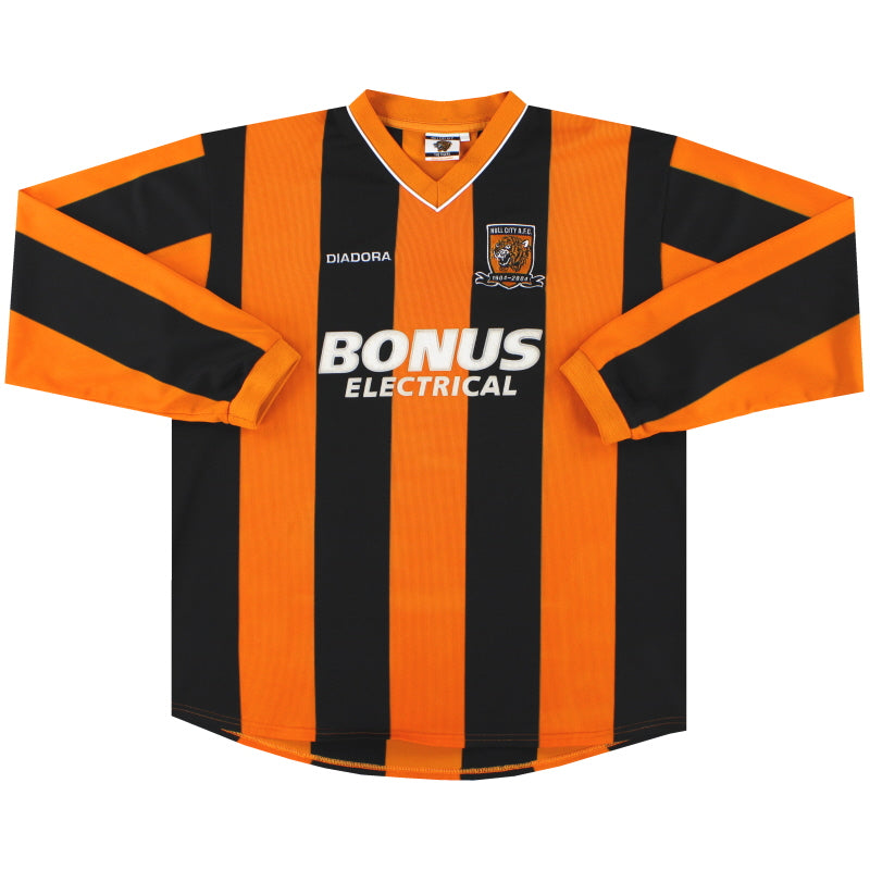 2004-05 Hull City Diadora Centenary Heimtrikot L/S XL