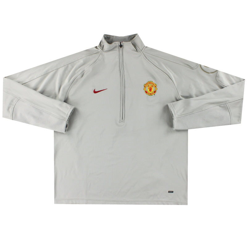 2004-05 Manchester United Nike 1/2 Zip Trainingsoberteil XXL