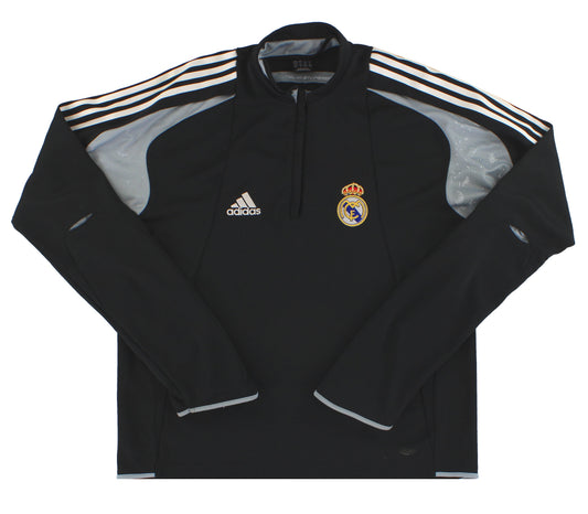 2004-05 Real Madrid adidas 1/4 Zip Training Top L