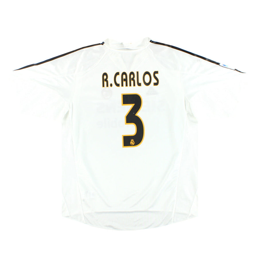 2004-05 Real Madrid adidas Heimtrikot R.Carlos #3 *mit Etiketten* XL