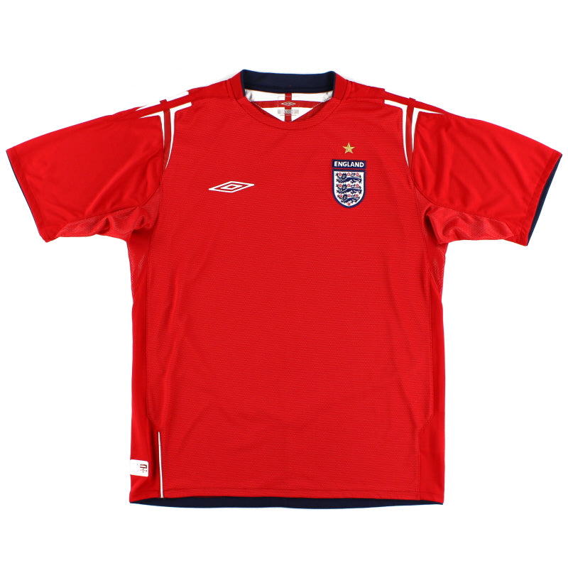 2004-06 England Umbro Auswärtstrikot M