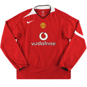 2004-06 Manchester United Nike Heimtrikot langarm