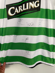 2004/05 Celtic Juninho #7 *Mannschaftssigniertes* Heimtrikot (L) Umbro