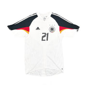 2004/05 Deutschland Lahm #21 Heimtrikot (S) Adidas