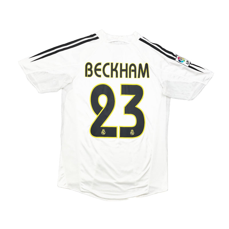 2004/05 Real Madrid Beckham #23 *Player Issue* Home Shirt (M) Adidas