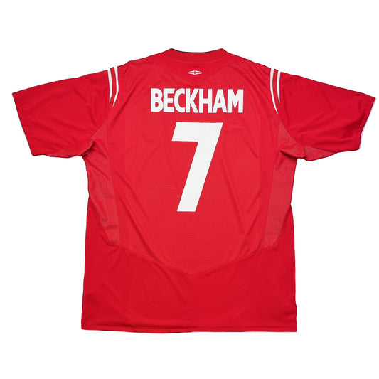 2004/06 England Beckham #7 Away Shirt (XL) Umbro
