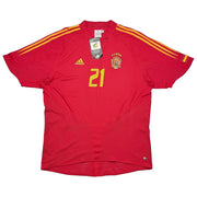 2004/06 Spanien Valeron #21 *BNWT* Heimtrikot (XL) Adidas