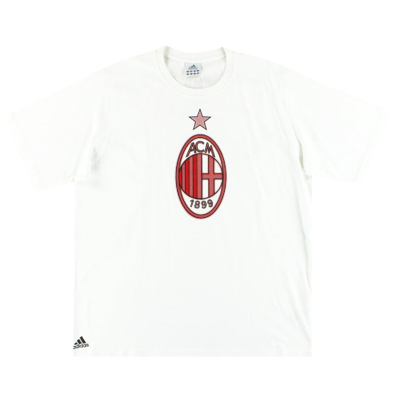 2005-06 AC Mailand adidas Grafik-T-Shirt XL