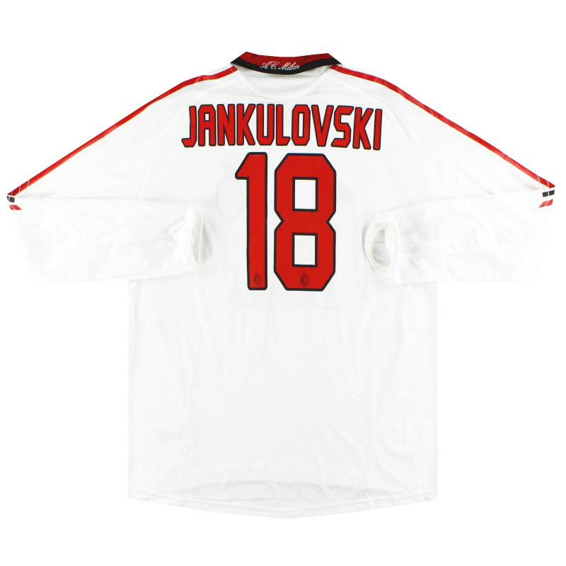 2005-06 AC Mailand adidas 'Formotion' Auswärtstrikot Jankulovski #18 Langarm XL