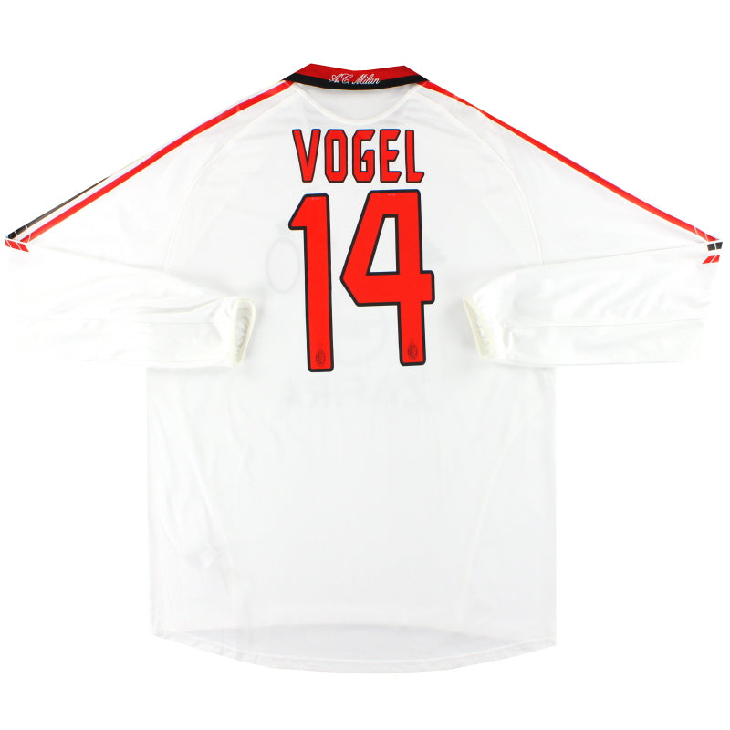 2005-06 AC Mailand adidas Player Issue 'Formotion' Auswärtstrikot Vogel #14 Langarm *Neuwertig* XL