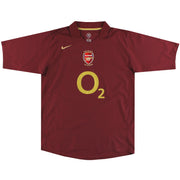 2005-06 Arsenal Nike Gedenk Highbury Heimtrikot *Neuwertig* XL