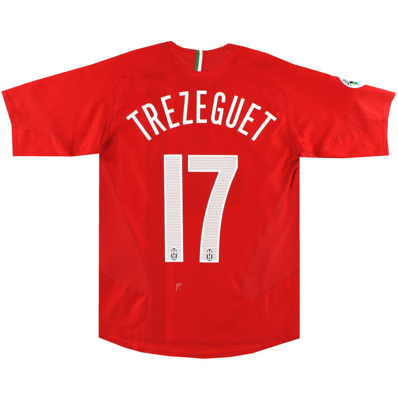 2005-06 Juventus Nike Auswärtstrikot Trezeguet #17 S