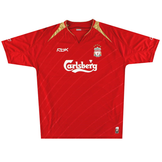 Liverpool 2005-06 home Champions League shirt M