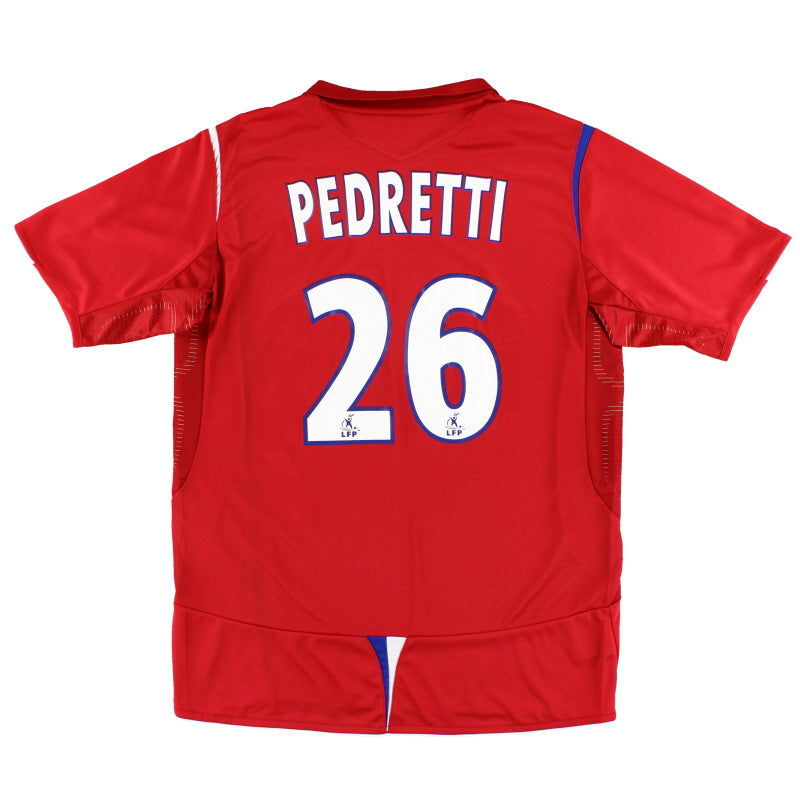 2005-06 Lyon Umbro Auswärtstrikot Pedretti #26 *neu mit Etikett* L