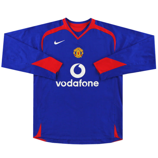 2005-06 Manchester United Nike Away Shirt L/S XL