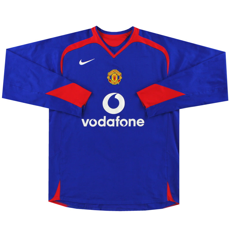 2005-06 Manchester United Nike Auswärtstrikot L/S XL