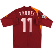 2005-06 AS Rom Diadora PI Heimtrikot Taddei #11 Langarm *Neuwertig* XL