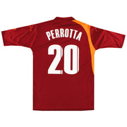 2005-06 Roma Diadora Player Issue Heimtrikot Perrotta #20 *Neuwertig* L