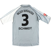 2005-06 Wacker Burghausen adidas Heimtrikot Schmidt #3 S