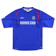 2005-06 Linfield Umbro Heimtrikot Langarm L