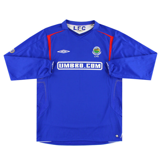 2005-06 Linfield Umbro Home Shirt L/S L