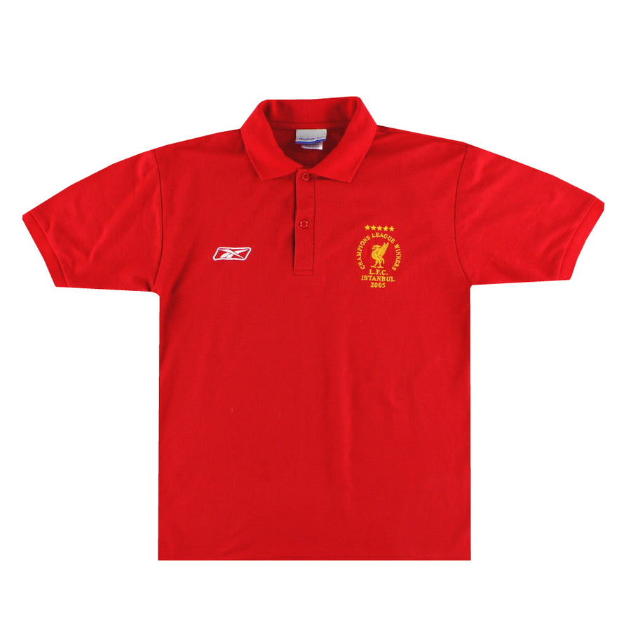 2005-06 Liverpool Reebok CL 'Istanbul' Poloshirt S