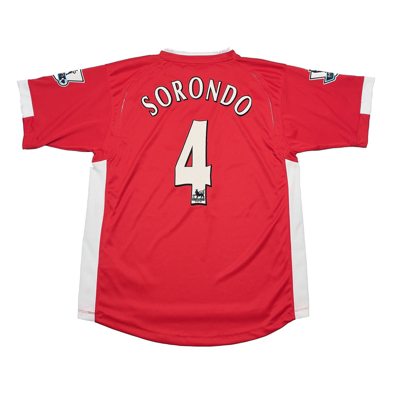 2005/06 Charlton Athletic Sorondo #4 Home Shirt (S) Joma