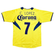 2005/06 Club América C. López #7 Heimtrikot (S) Nike