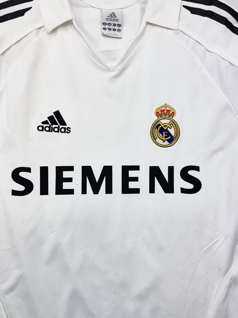 2005/06 Real Madrid Zidane #5 Home Shirt (M) Adidas