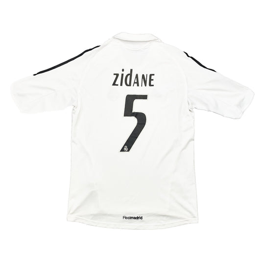 2005/06 Real Madrid Zidane #5 Home Shirt (M) Adidas