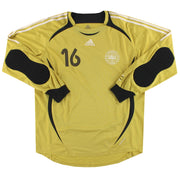 2006-07 Dänemark adidas Torwarttrikot Player Issue #16 XL