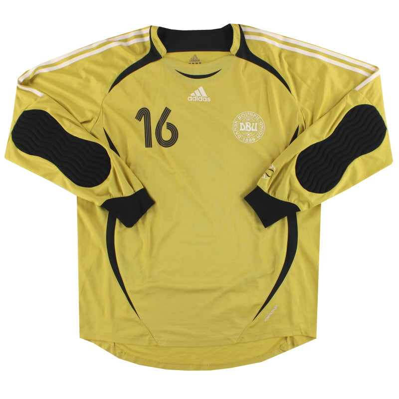 2006-07 Dänemark adidas Torwarttrikot Player Issue #16 XL