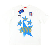 2006-07 Italien Puma 'Campioni Del Mondo' Grafik-T-Shirt *BNIB* XXL
